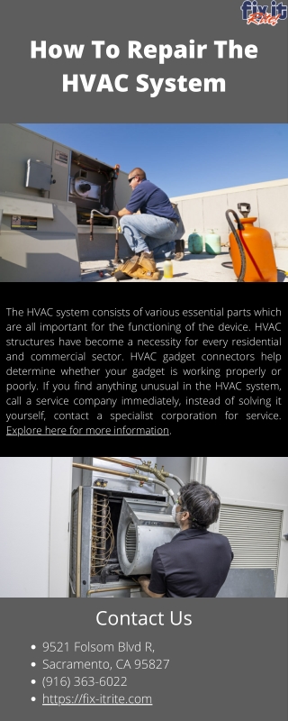 How to Repair the HVAC System