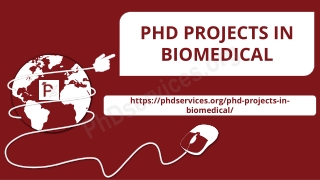 PHD PROJECTS IN BIOMEDICAL