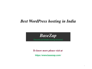 Best Wordpress hosting in India