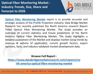 Optical Fiber Monitoring Business growth, Industry Trends and Forecast