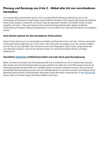 Schränke bei Design-Kiste.de