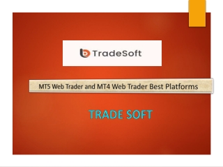 MT5 Web Trader and MT4 Web Trader Best Platforms