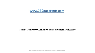 Smart Guide to Container Management Software