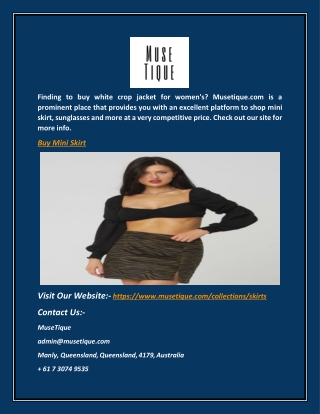 Buy Mini Skirt | Musetique.com
