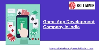 Top Game App Development Company in India