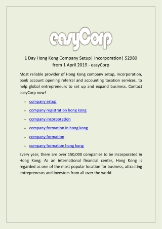 company formation in hong kong