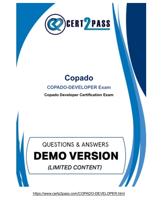 Copado-Developer Exam Questions - How To Prepare (2021)