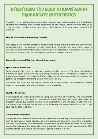 Everything You Need to Know About Probability in Statistics