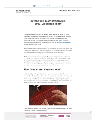Buy‌ ‌the‌ ‌Best‌ ‌Laser‌ ‌Keyboards‌ ‌in‌ ‌2021:‌ ‌Great‌ ‌Deals‌ ‌Today‌