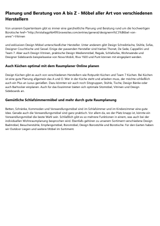 Punt Möbel bei Design-Kiste.de