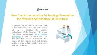 Best Micro-Location For Hospitals In USA