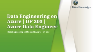 Data Engineering on Azure | DP 203 | Azure Data Engineer