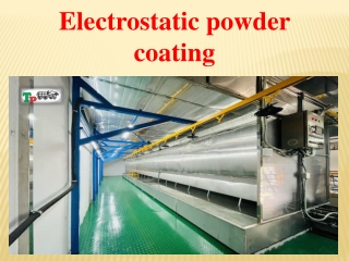 Electrostatic powder coating