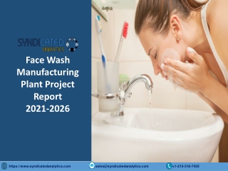 Face Wash Manufacturing Plant Project Report PDF 2021-2026
