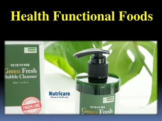 Health Functional Foods