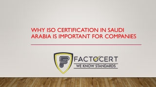 Why ISO certification in Saudi Arabia is important for companies