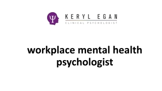 workplace mental health psychologist