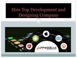 Hire Top Development and Designing Company