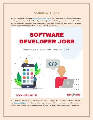 Software IT Jobs