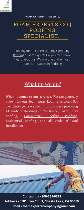 Foam Experts Co | Professional Roofing Company.