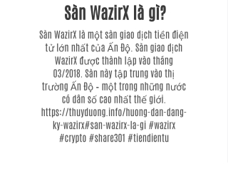 Sàn WazirX là gì?