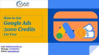 How to Get Google Ads 2000 Credits for Free