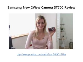 Samsung New 2View Camera ST700 Review