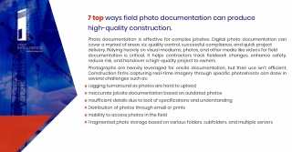 7 top ways field photo documentation can produce high-quality construction