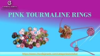 Buy Pink Tourmaline Rings at Chordia Jewels