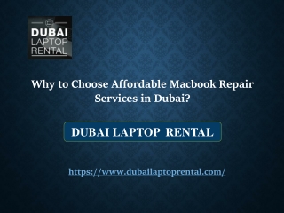 Why to Choose Affordable Macbook Repair Services in Dubai?