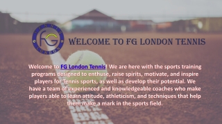 The Best Tennis Coaching for Adults in King Cross | FG London Tennis