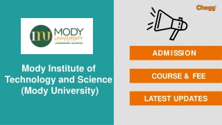 Mody Institute of Technology and Science