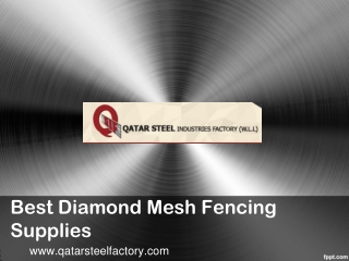 Best Diamond Mesh Fencing Supplies - www.qatarsteelfactory.com