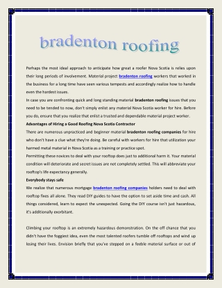 bradenton roofing