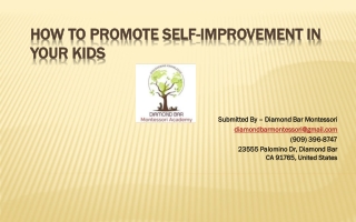 How to Promote Self-Improvement in Your Kids