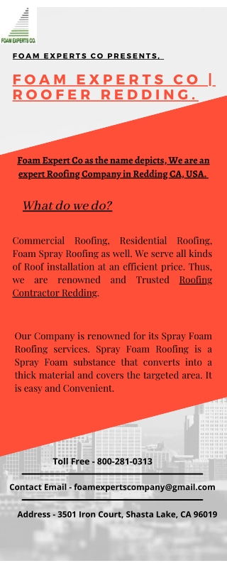 Foam Experts Co Roofers, USA.