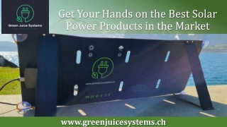 The Best Solar Power Products in the Market