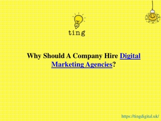 Why Should A Company Hire Digital Marketing Agencies