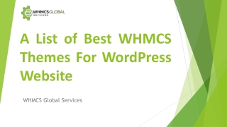 A List of Best WHMCS Themes For WordPress Website
