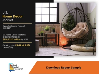 U.S. Home Decor Market Expected to Reach $158,929.1 Million by 2027—Allied Marke