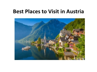 Best Places to Visit in Austria