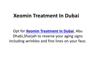 Xeomin treatment
