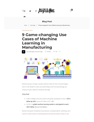 9 Game-changing Use Cases of Machine Learning in Manufacturing