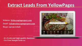 Extract Leads From YellowPages