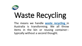 Waste Recycling
