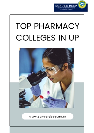 Colleges Offering B Pharma and D Pharma Course in Ghaziabad UP