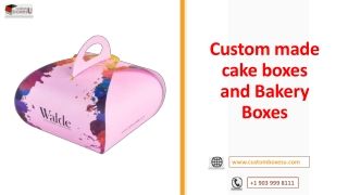Custom made cake boxes and Bakery Boxes