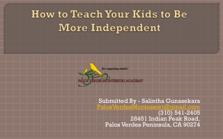 How to Teach Your Kids to Be More Independent