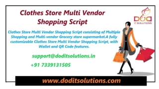 Best Readymade Clothes Store Clone Script - DOD IT Solutions