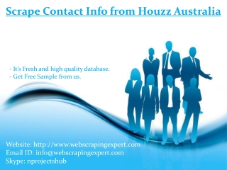 Scrape Contact Info from Houzz Australia